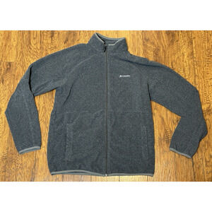 Columbia Basin Trail Jacket Fleece Mock Neck Full Zip Gray - Men's Size M